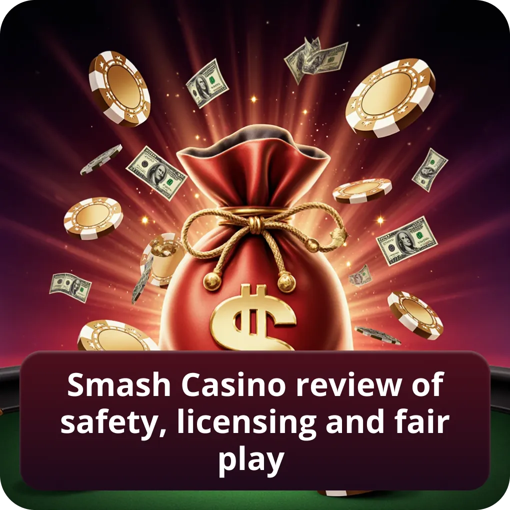 Smash Casino review of safety, licensing and fair play